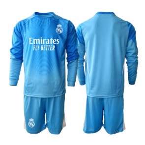 Real Madrid Brankářské Dětské Domácí Dres 2025-26 Dlouhý Rukáv (+ trenýrky)