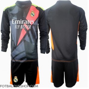 Real Madrid Brankářské Dětské Venkovní Dres 2024-25 Dlouhý Rukáv (+ trenýrky)