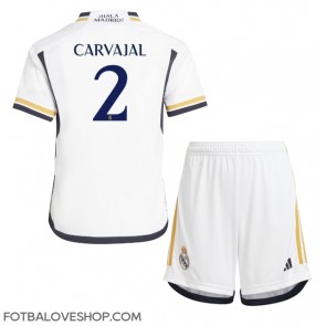 Real Madrid Daniel Carvajal #2 Dětské Domácí Dres 2023-24 Krátký Rukáv (+ trenýrky)