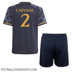 Real Madrid Daniel Carvajal #2 Dětské Venkovní Dres 2023-24 Krátký Rukáv (+ trenýrky)