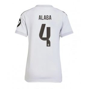 Real Madrid David Alaba #4 Dámské Domácí Dres 2025-26 Krátký Rukáv