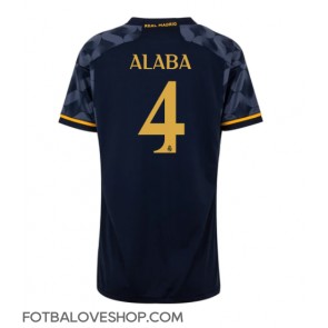 Real Madrid David Alaba #4 Dámské Venkovní Dres 2023-24 Krátký Rukáv