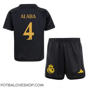 Real Madrid David Alaba #4 Dětské Alternativní Dres 2023-24 Krátký Rukáv (+ trenýrky)