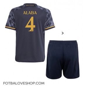 Real Madrid David Alaba #4 Dětské Venkovní Dres 2023-24 Krátký Rukáv (+ trenýrky)