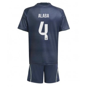 Real Madrid David Alaba #4 Dětské Venkovní Dres 2025-26 Krátký Rukáv (+ trenýrky)
