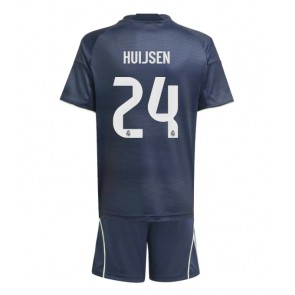 Real Madrid Dean Huijsen #24 Dětské Venkovní Dres 2025-26 Krátký Rukáv (+ trenýrky)