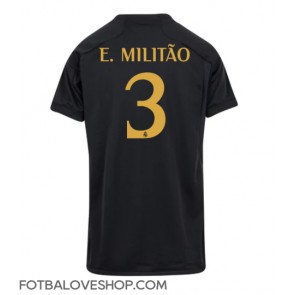 Real Madrid Eder Militao #3 Dámské Alternativní Dres 2023-24 Krátký Rukáv