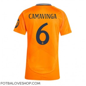 Real Madrid Eduardo Camavinga #6 Dámské Venkovní Dres 2024-25 Krátký Rukáv