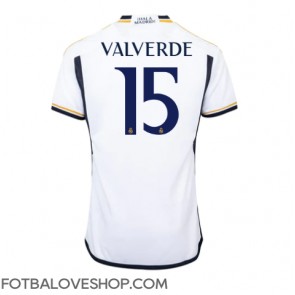 Real Madrid Federico Valverde #15 Domácí Dres 2023-24 Krátký Rukáv