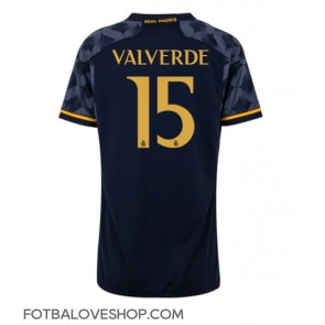 Real Madrid Federico Valverde #15 Dámské Venkovní Dres 2023-24 Krátký Rukáv