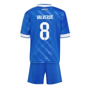 Real Madrid Federico Valverde #8 Dětské Alternativní Dres 2025-26 Krátký Rukáv (+ trenýrky)