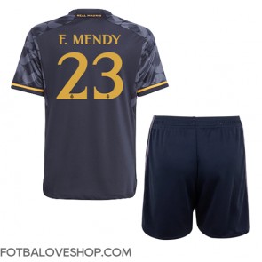 Real Madrid Ferland Mendy #23 Dětské Venkovní Dres 2023-24 Krátký Rukáv (+ trenýrky)