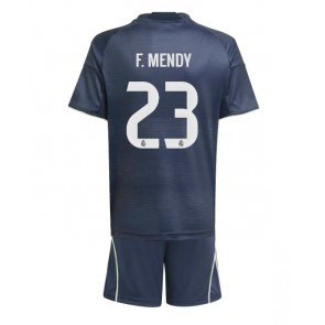 Real Madrid Ferland Mendy #23 Dětské Venkovní Dres 2025-26 Krátký Rukáv (+ trenýrky)
