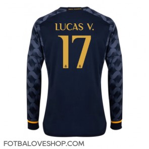 Real Madrid Lucas Vazquez #17 Venkovní Dres 2023-24 Dlouhý Rukáv