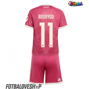 Real Madrid Rodrygo Goes #11 Dětské Alternativní Dres 2026-27 Krátký Rukáv (+ trenýrky)