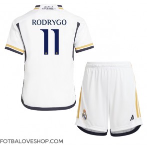 Real Madrid Rodrygo Goes #11 Dětské Domácí Dres 2023-24 Krátký Rukáv (+ trenýrky)