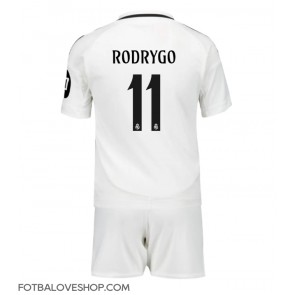 Real Madrid Rodrygo Goes #11 Dětské Domácí Dres 2024-25 Krátký Rukáv (+ trenýrky)