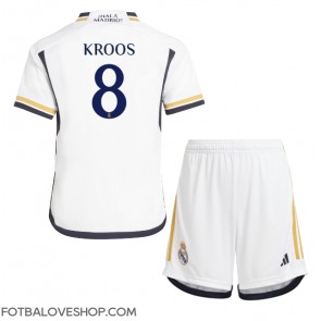 Real Madrid Toni Kroos #8 Dětské Domácí Dres 2023-24 Krátký Rukáv (+ trenýrky)