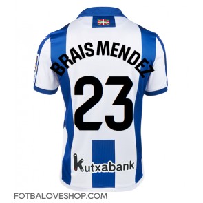 Real Sociedad Brais Mendez #23 Domácí Dres 2024-25 Krátký Rukáv