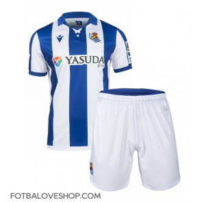 Real Sociedad Dětské Domácí Dres 2024-25 Krátký Rukáv (+ trenýrky)