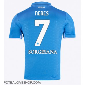 SSC Napoli David Neres #7 Domácí Dres 2024-25 Krátký Rukáv