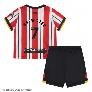 Sheffield United Rhian Brewster #7 Dětské Domácí Dres 2024-25 Krátký Rukáv (+ trenýrky)