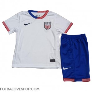 Spojené Státy Dětské Domácí Dres Copa America 2024 Krátký Rukáv (+ trenýrky)