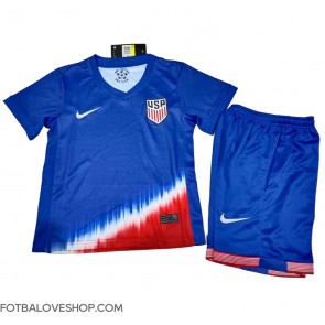 Spojené Státy Dětské Venkovní Dres Copa America 2024 Krátký Rukáv (+ trenýrky)