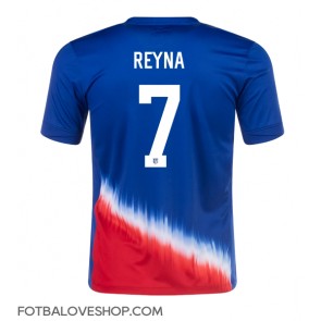 Spojené Státy Giovanni Reyna #7 Venkovní Dres Copa America 2024 Krátký Rukáv