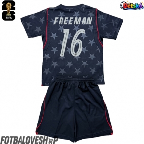 Spojené státy Alex Freeman #16 Dětské Venkovní Dres MS 2026 Krátký Rukáv (+ trenýrky)