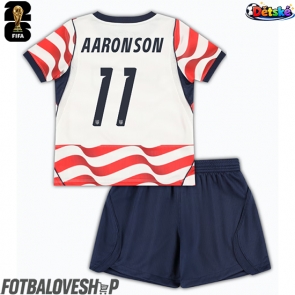 Spojené státy Brenden Aaronson #11 Dětské Domácí Dres MS 2026 Krátký Rukáv (+ trenýrky)