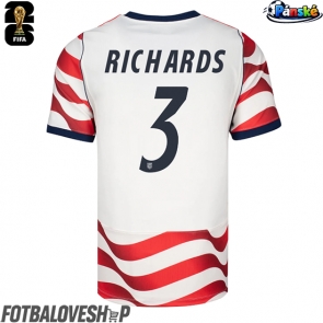 Spojené státy Chris Richards #3 Domácí Dres MS 2026 Krátký Rukáv