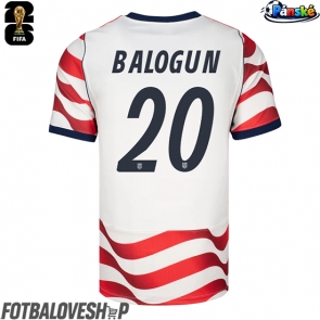 Spojené státy Folarin Balogun #20 Domácí Dres MS 2026 Krátký Rukáv