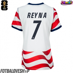 Spojené státy Giovanni Reyna #7 Dámské Domácí Dres MS 2026 Krátký Rukáv