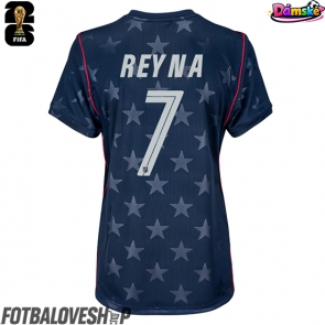 Spojené státy Giovanni Reyna #7 Dámské Venkovní Dres MS 2026 Krátký Rukáv