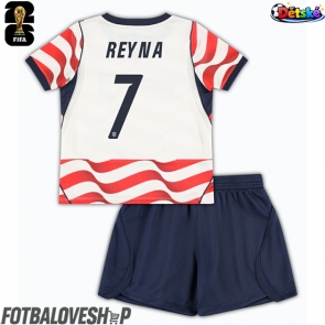 Spojené státy Giovanni Reyna #7 Dětské Domácí Dres MS 2026 Krátký Rukáv (+ trenýrky)