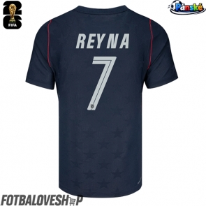Spojené státy Giovanni Reyna #7 Venkovní Dres MS 2026 Krátký Rukáv
