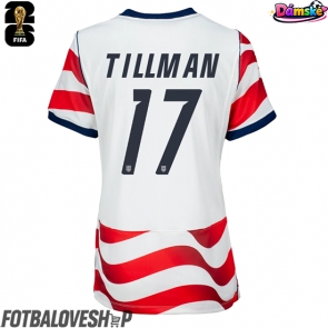 Spojené státy Malik Tillman #17 Dámské Domácí Dres MS 2026 Krátký Rukáv