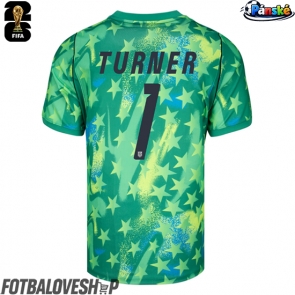 Spojené státy Matt Turner #1 Brankářské Domácí Dres MS 2026 Krátký Rukáv
