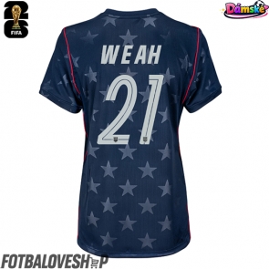 Spojené státy Timothy Weah #21 Dámské Venkovní Dres MS 2026 Krátký Rukáv