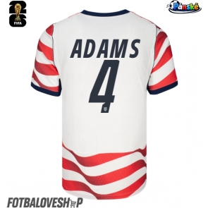 Spojené státy Tyler Adams #4 Domácí Dres MS 2026 Krátký Rukáv