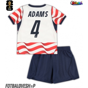 Spojené státy Tyler Adams #4 Dětské Domácí Dres MS 2026 Krátký Rukáv (+ trenýrky)
