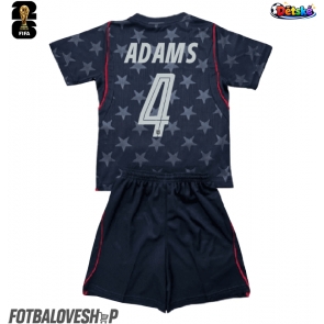 Spojené státy Tyler Adams #4 Dětské Venkovní Dres MS 2026 Krátký Rukáv (+ trenýrky)