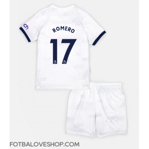 Tottenham Hotspur Cristian Romero #17 Dětské Domácí Dres 2023-24 Krátký Rukáv (+ trenýrky)