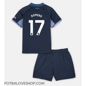 Tottenham Hotspur Cristian Romero #17 Dětské Venkovní Dres 2023-24 Krátký Rukáv (+ trenýrky)