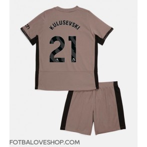Tottenham Hotspur Dejan Kulusevski #21 Dětské Alternativní Dres 2023-24 Krátký Rukáv (+ trenýrky)