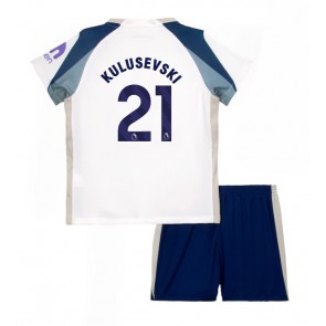 Tottenham Hotspur Dejan Kulusevski #21 Dětské Domácí Dres 2025-26 Krátký Rukáv (+ trenýrky)