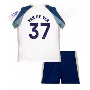 Tottenham Hotspur Micky van de Ven #37 Dětské Domácí Dres 2025-26 Krátký Rukáv (+ trenýrky)