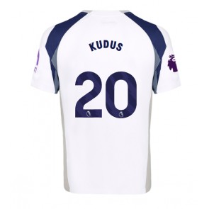 Tottenham Hotspur Mohammed Kudus #20 Domácí Dres 2025-26 Krátký Rukáv