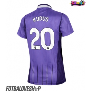 Tottenham Hotspur Mohammed Kudus #20 Dámské Alternativní Dres 2026-27 Krátký Rukáv
